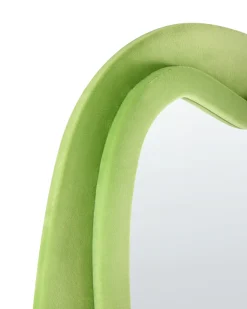 Vægspejl BEAUNE 56 cm 160 cm Velour Grøn