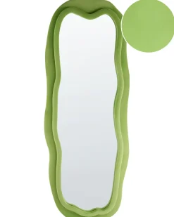 Vægspejl BEAUNE 56 cm 160 cm Velour Grøn