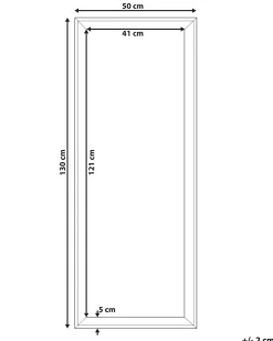 Vægspejl BENON 50 cm 130 cm Cremehvid
