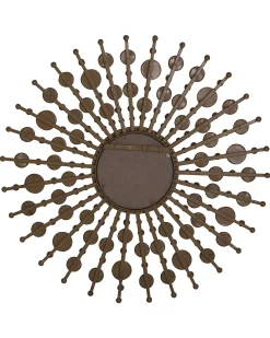 Vægspejl BLOIS 70 cm 70 cm Metal Guld