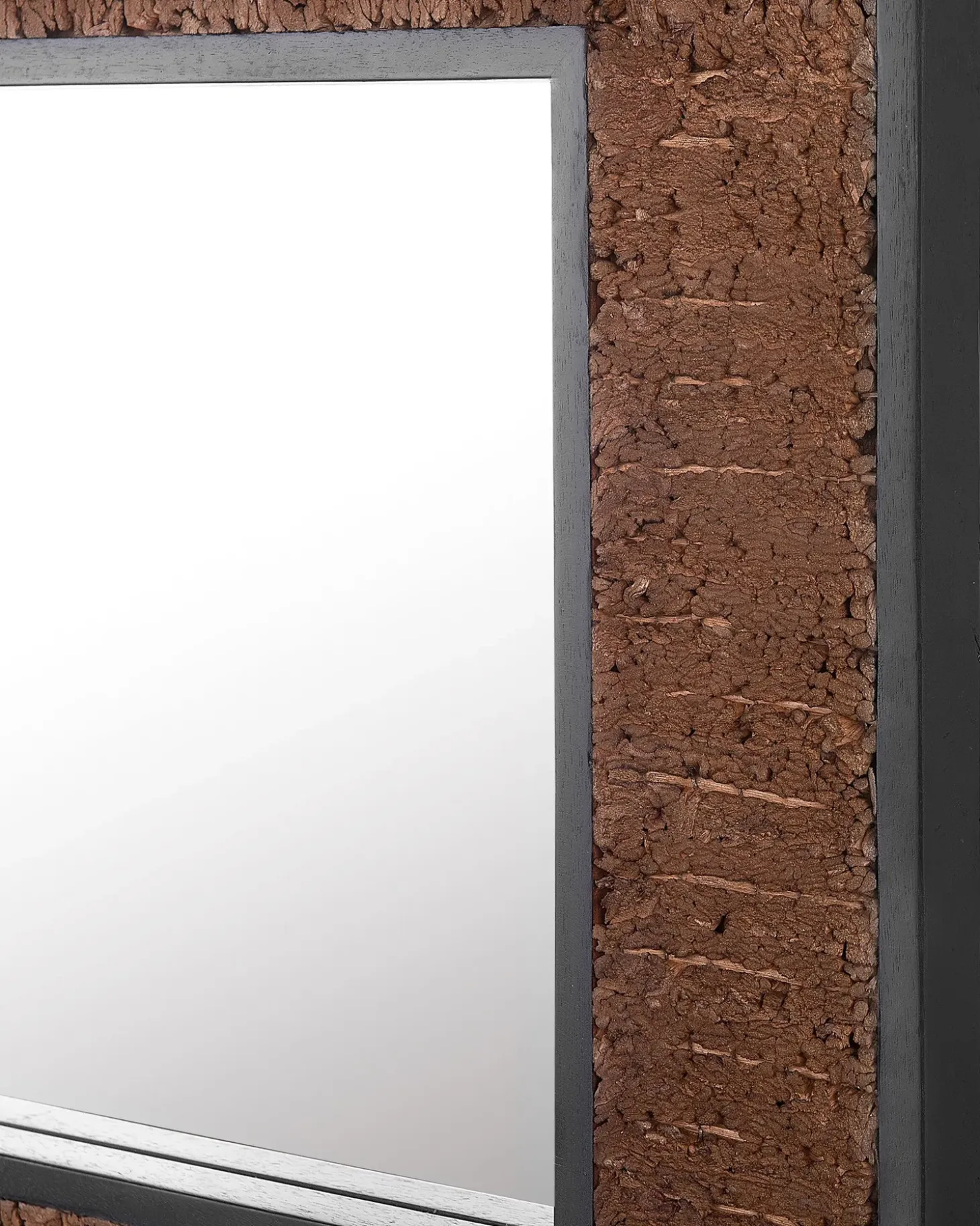 Vægspejl BOISE 60 cm 60 cm Teaktræ Mørkebrun