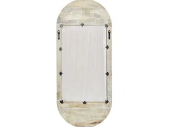 Vægspejl BRIANT 56 cm 130 cm Mangotræ Hvid