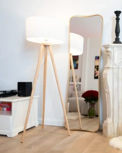 Vægspejl BRIEUC 50 cm 160 cm Guld
