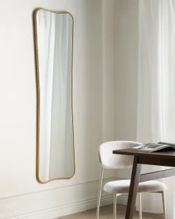 Vægspejl BRIEUC 50 cm 160 cm Guld