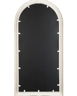 Vægspejl CAMPEL 49 cm 97 cm Metal Cremehvid