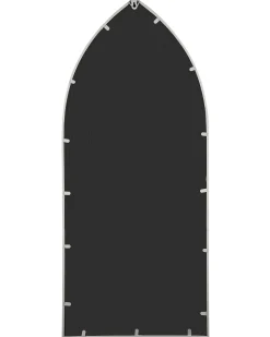 Vægspejl CASSEL 50 cm 115 cm Metal Lysegrå
