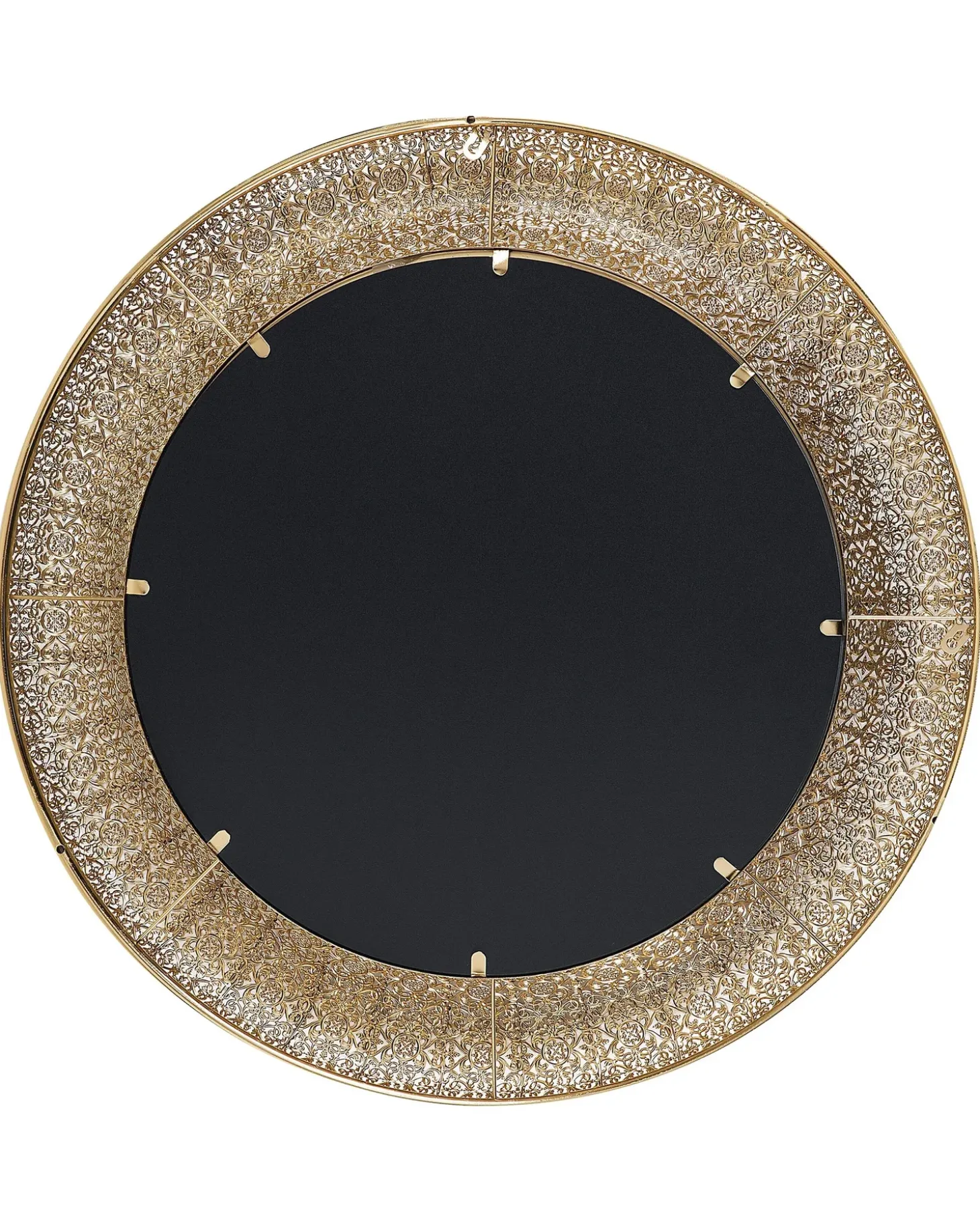 Vægspejl CHANNAY 80 cm 80 cm Metal Guld