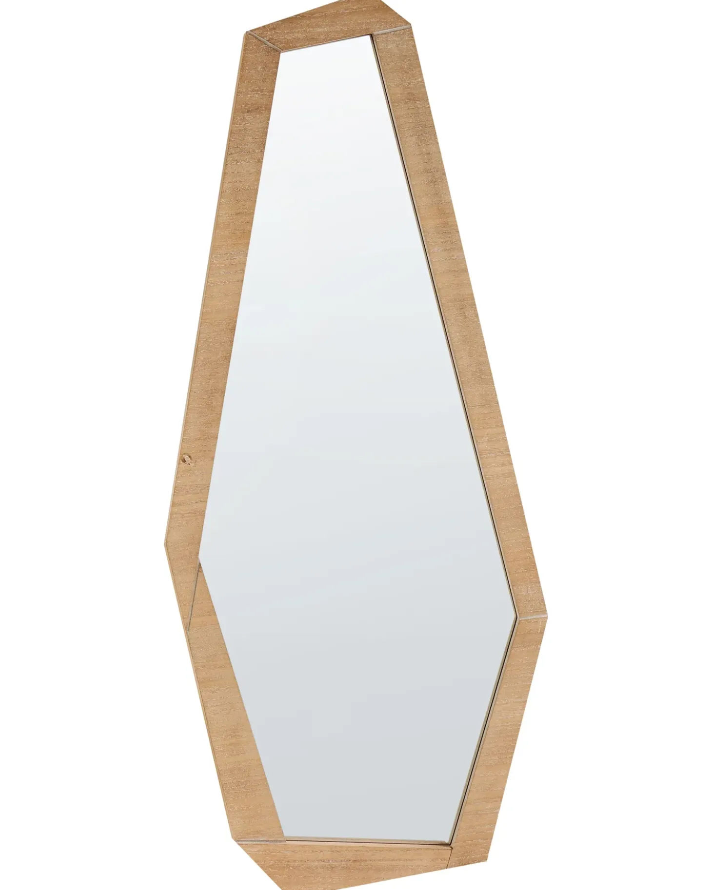 Vægspejl CHANU 44 cm 104 cm Lysebrun