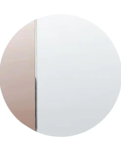 Vægspejl CHARRON 80 cm 80 cm Rosa guld