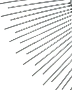 Vægspejl CILLY 80 cm 80 cm Metal Sølv