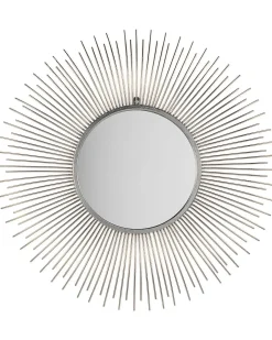 Vægspejl CILLY 80 cm 80 cm Metal Sølv