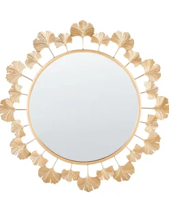Vægspejl CODOLET 60 cm 60 cm Metal Guld