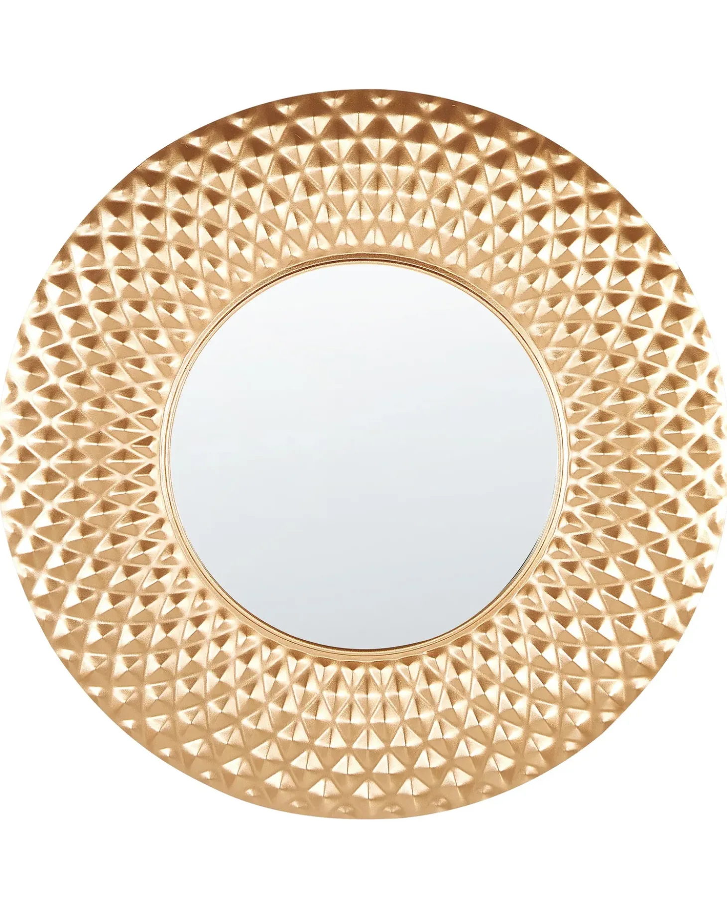 Vægspejl COMBE 60 cm 60 cm Metal Guld