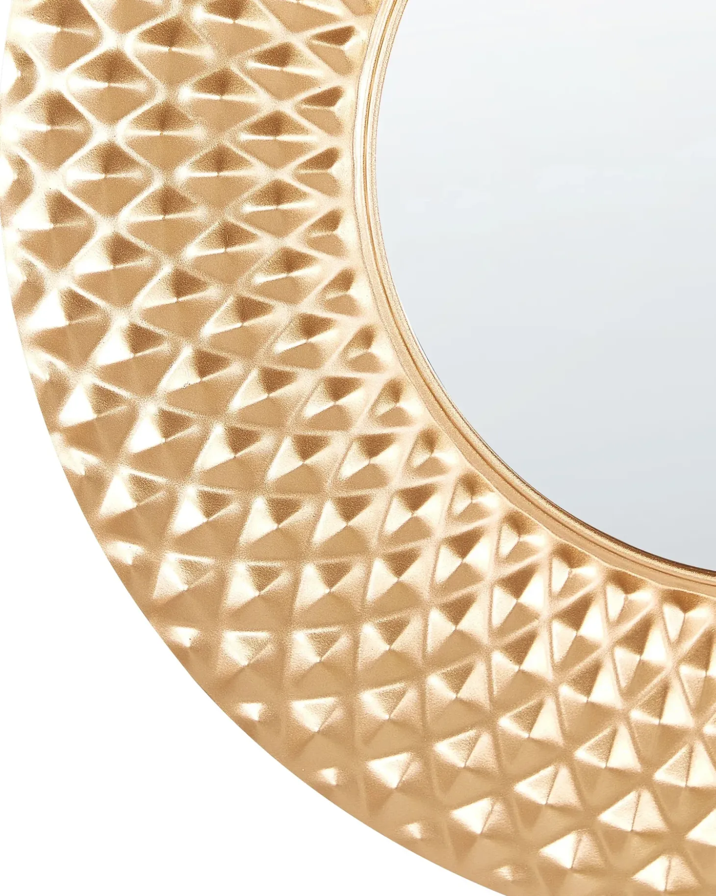 Vægspejl COMBE 60 cm 60 cm Metal Guld