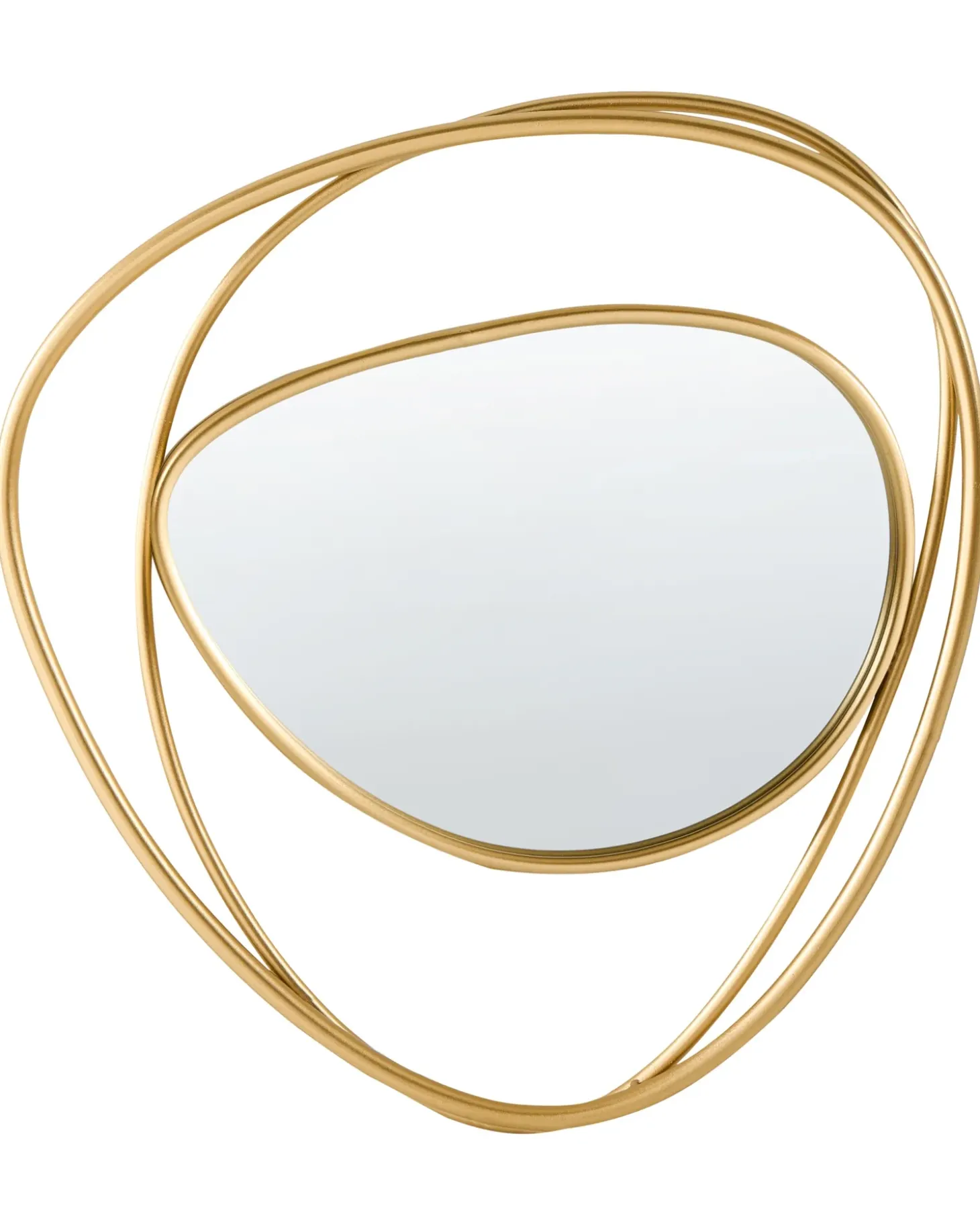 Vægspejl COURCY 50 cm 54 cm Metal Guld