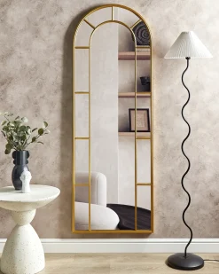 Vægspejl CROSSES 60 cm 170 cm Metal Guld