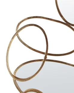 Vægspejl DECIZE 113 cm 77 cm Metal Guld