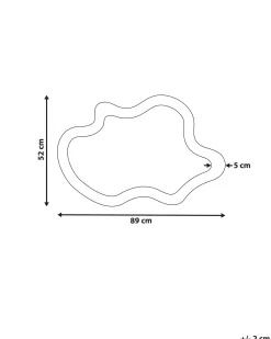 Vægspejl DREVANT 89 cm 52 cm Fyretræ Naturlig
