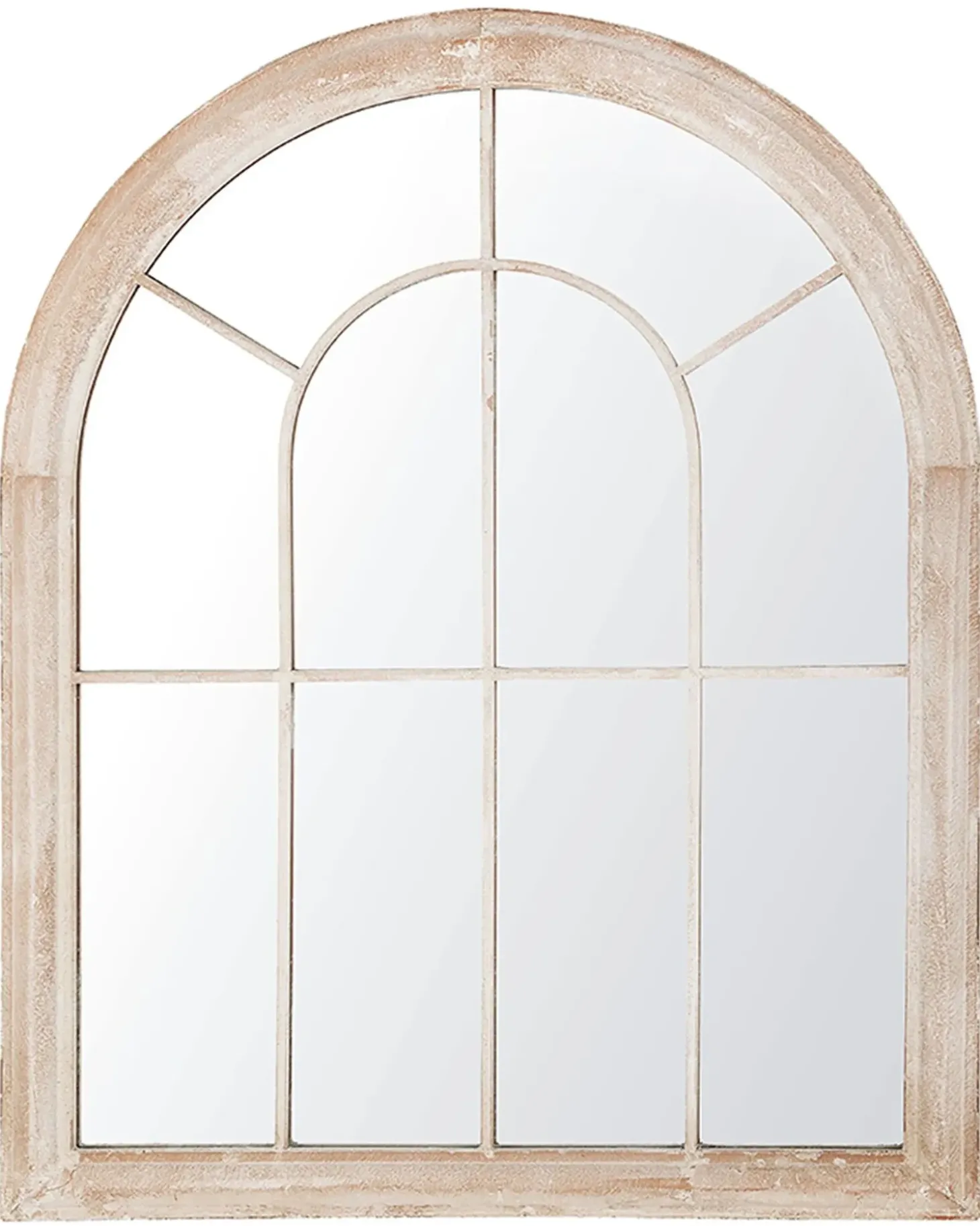 Vægspejl EMBRY 69 cm 88 cm Metal Beige