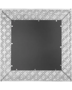 Vægspejl EVETTES 80 cm 80 cm Metal Sølv