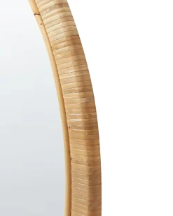 Vægspejl FOISSY 50 cm 70 cm Rattan Naturlig