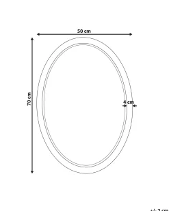 Vægspejl FOISSY 50 cm 70 cm Rattan Naturlig