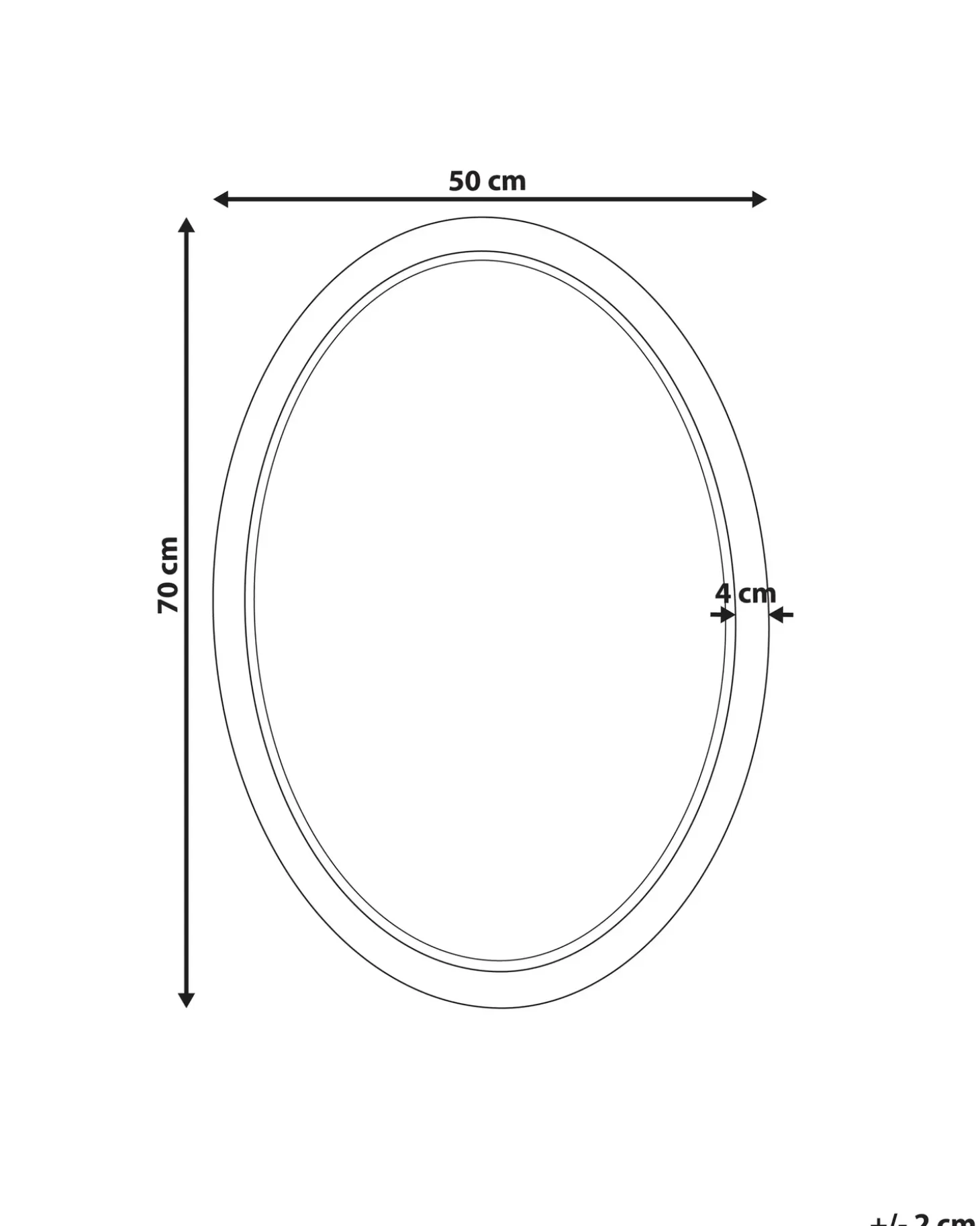 Vægspejl FOISSY 50 cm 70 cm Rattan Naturlig