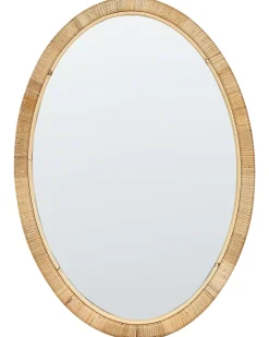 Vægspejl FOISSY 50 cm 70 cm Rattan Naturlig