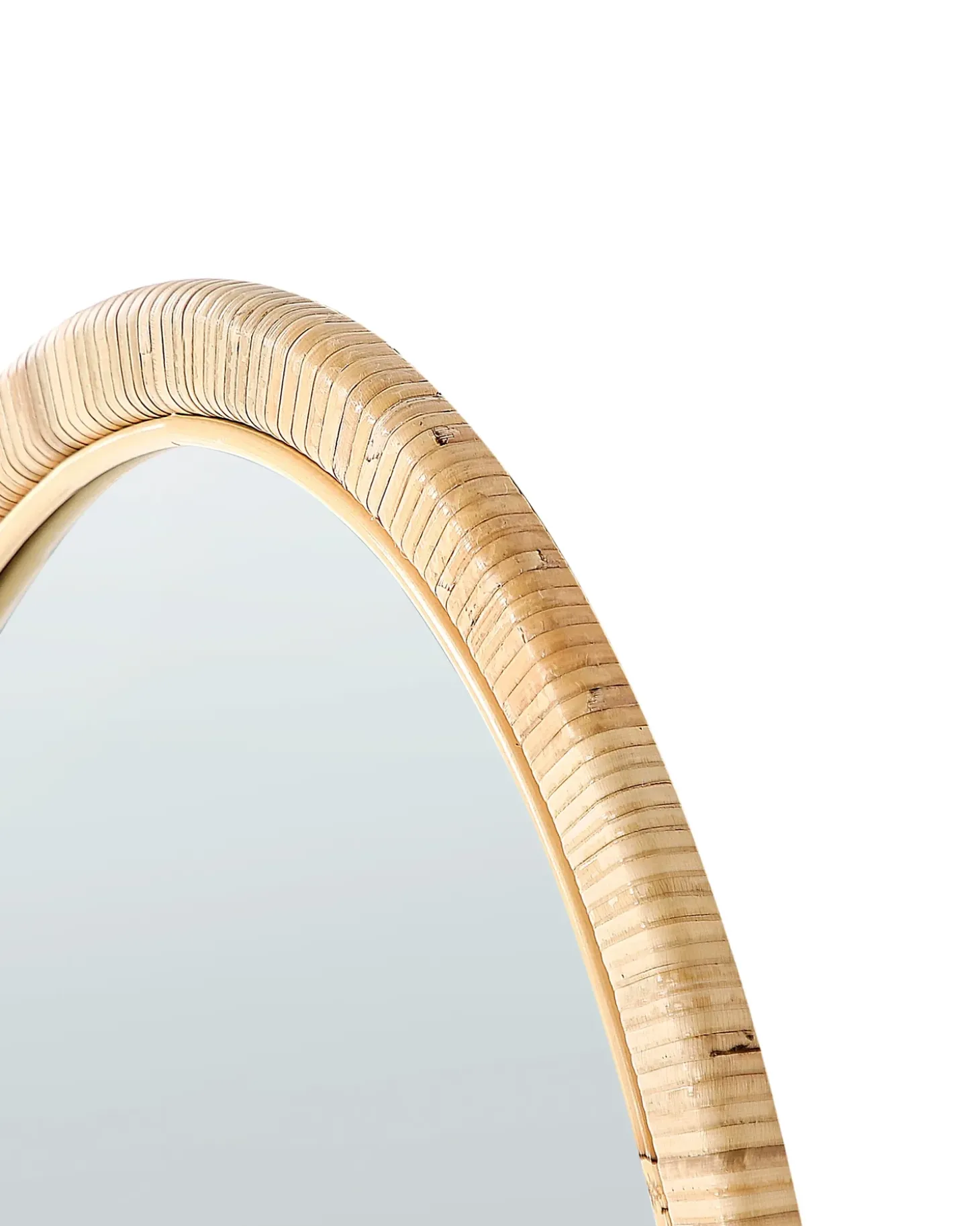 Vægspejl FOISSY 50 cm 70 cm Rattan Naturlig