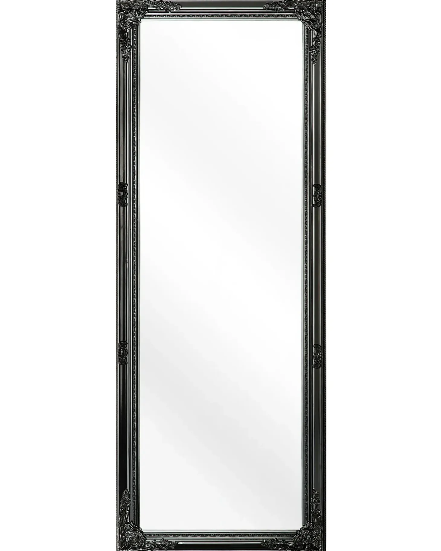 Vægspejl FOUGERES 50 cm 130 cm Sort