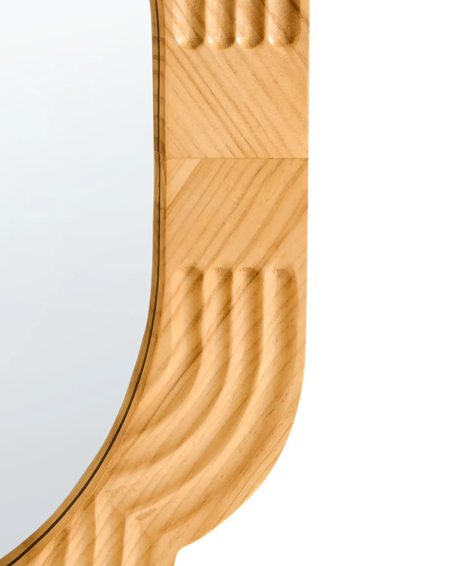 Vægspejl FRESVILLE 62 cm 100 cm Fyretræ Lysebrun