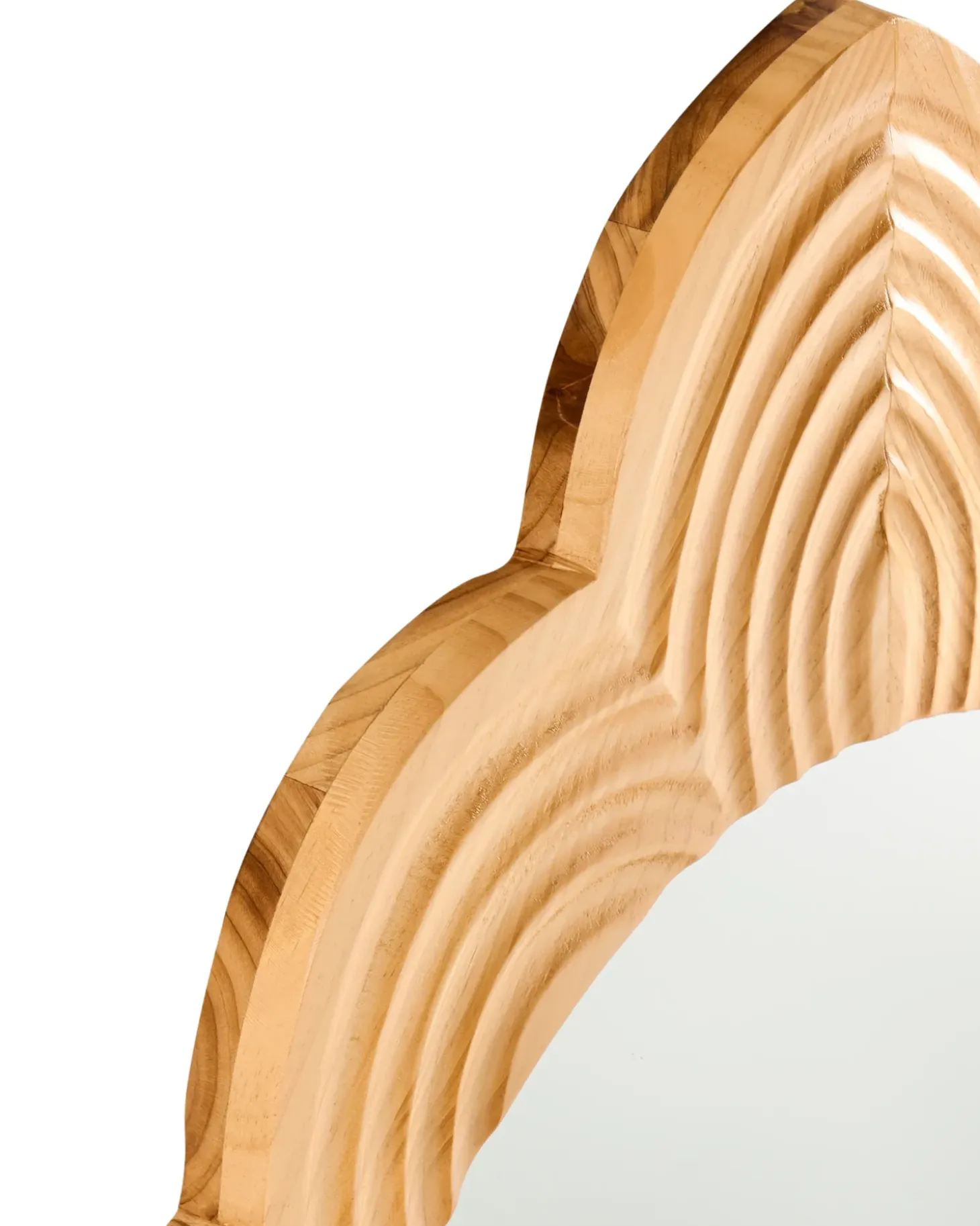 Vægspejl FRESVILLE 62 cm 100 cm Fyretræ Lysebrun