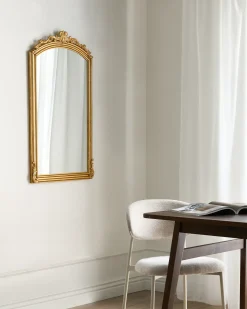 Vægspejl GORGES 55 cm 96 cm Metal Guld
