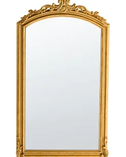 Vægspejl GORGES 55 cm 96 cm Metal Guld