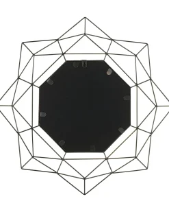 Vægspejl HILLION 60 cm 60 cm Metal Guld