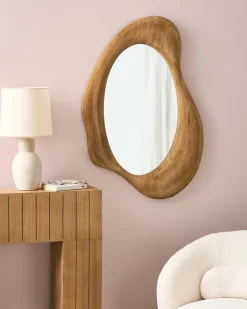 Vægspejl HOURTIN 68 cm 100 cm Træ Brun
