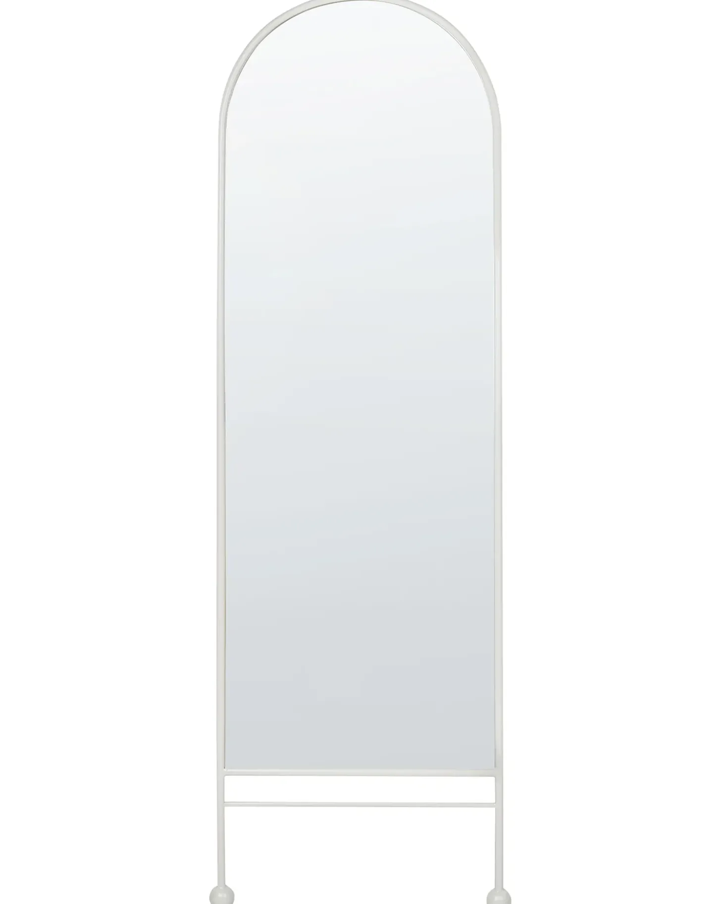 Vægspejl JARNAGES 45 cm 145 cm Metal Hvid