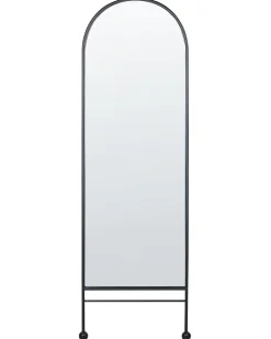 Vægspejl JARNAGES 45 cm 145 cm Metal Sort