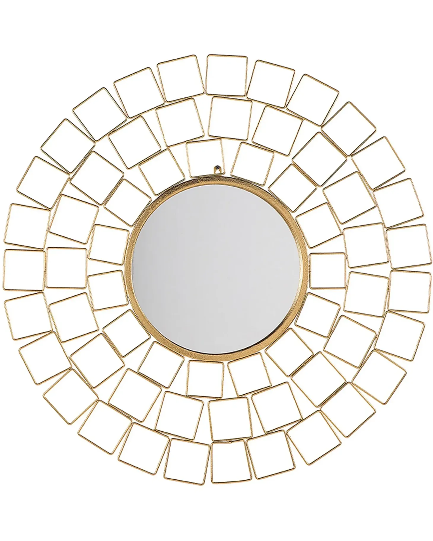 Vægspejl LABRIT 90 cm 90 cm Metal Guld
