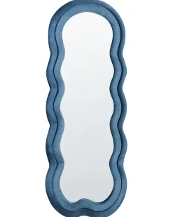Vægspejl LACS 57 cm 160 cm Velour Blå