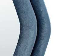 Vægspejl LACS 57 cm 160 cm Velour Blå