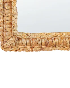 Vægspejl LANGLI 52 cm 52 cm Flet Naturlig