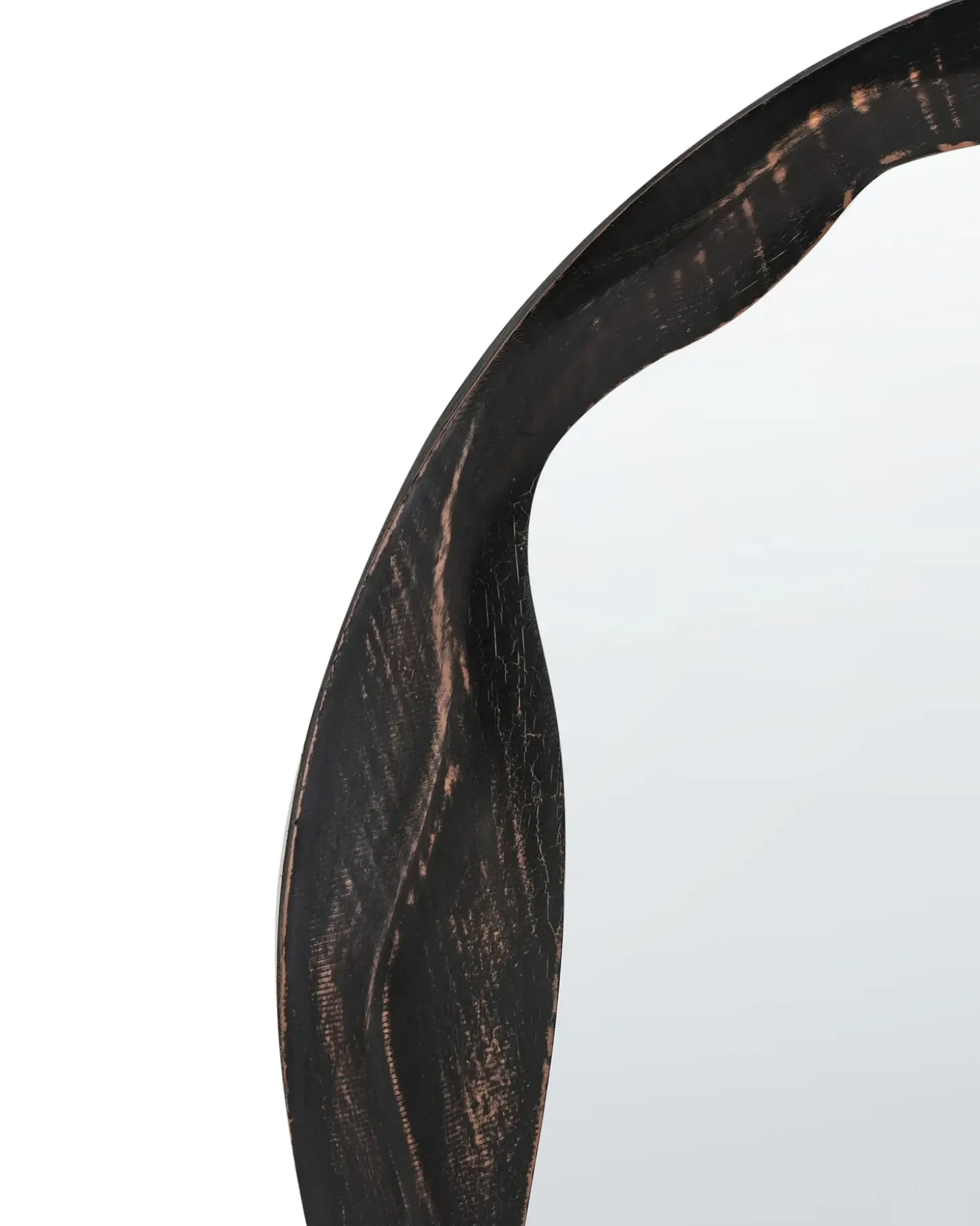 Vægspejl LANGON 60 cm 60 cm Fyretræ Mørkebrun