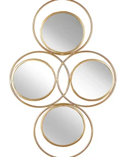 Vægspejl LESCAR 50 cm 80 cm Metal Guld
