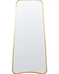 Vægspejl LEVET 58 cm 122 cm Metal Guld