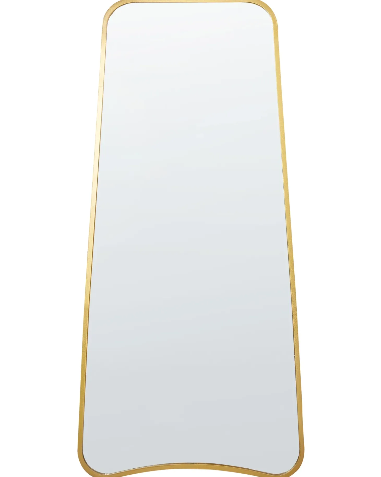 Vægspejl LEVET 58 cm 122 cm Metal Guld