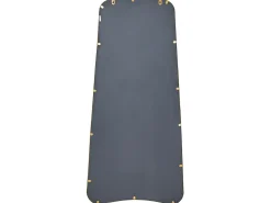Vægspejl LEVET 58 cm 122 cm Metal Guld
