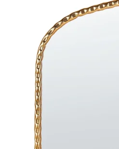 Vægspejl LIVRY 71 cm 71 cm Metal Guld