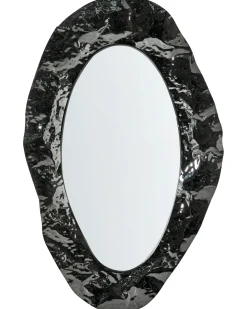 Vægspejl LOGNES 56 cm 95 cm Sort