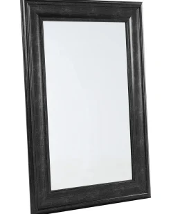 Vægspejl LUNEL 60 cm 90 cm Sort